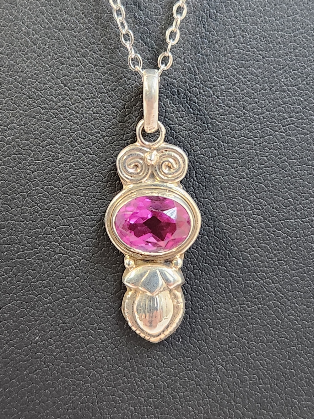VTG Zandrite Color Change Owl Theme 925 Pendant Necklace